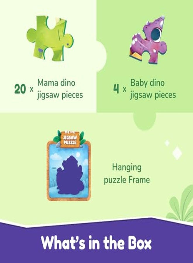 Bloomingo Puzzle Kit - My First Jigsaw Puzzle - Unicorn & The Friendly Fairy - Jigsaw Puzzle for Kids (2-4 Years) 20+ Jigsaw Pieces (Dino) - Image 3